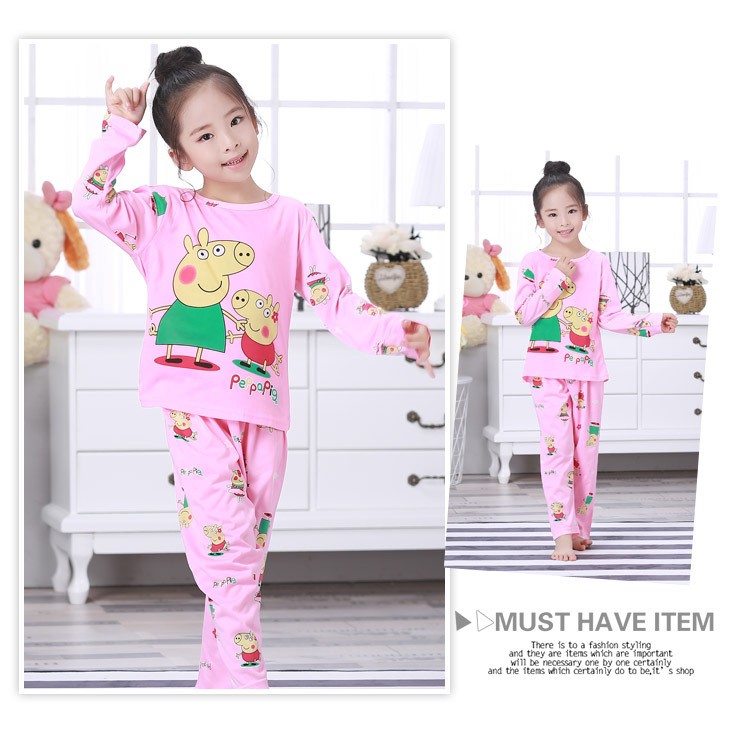 Đồ ngủ pijama họa tiết hoạt hình cho bé gái