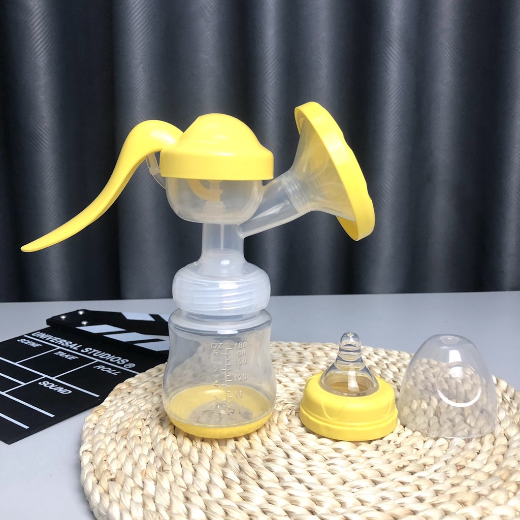 Máy hút sữa cầm tay Pigeon 180ml kèm núm ti hàng xuất Nhật