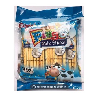 Bánh quy que vị sữa ngọt LIBRA milk cracker Pingo stick biscuit đồ ăn vặt dinh dưỡng healthy gói 186gr