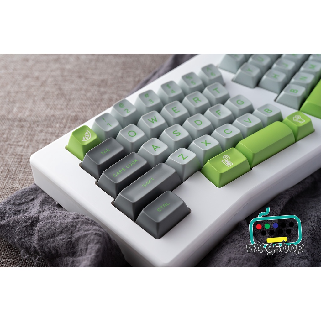 Keycap SA Lime, in doubleshot không mờ chữ, 187 nút bàn phím cơ