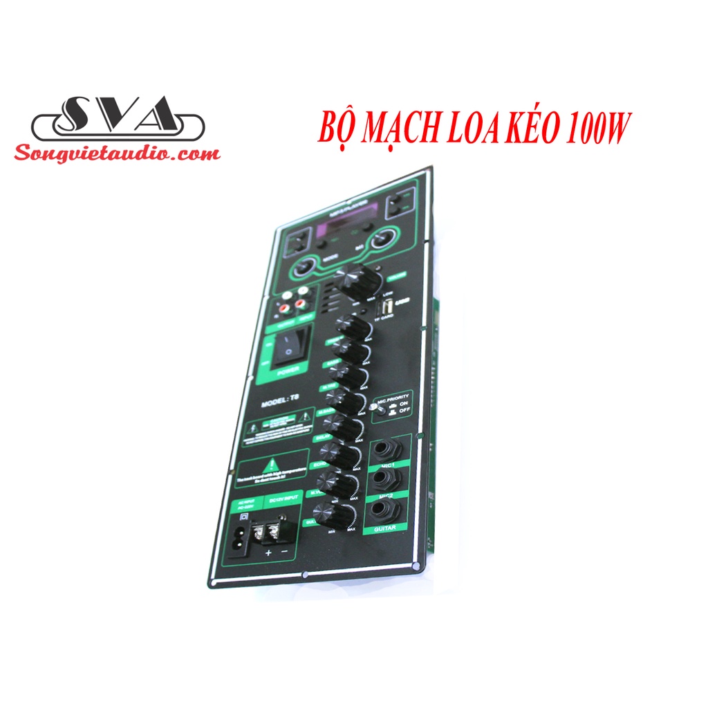 BỘ MẠCH LOA KÉO 100W - 15X35CM - MẪU ĐỨNG - MỚI