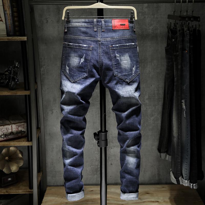 🐂Bò Hợp Thời Trang🐂Quần Jeans Dài Phong Cách Hàn Quốc Họa Tiết Thêu Thời Trang Mới Cho Nam