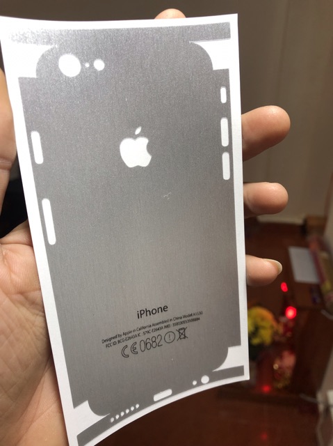 Skin dán full viền nhôm xước cho iphone