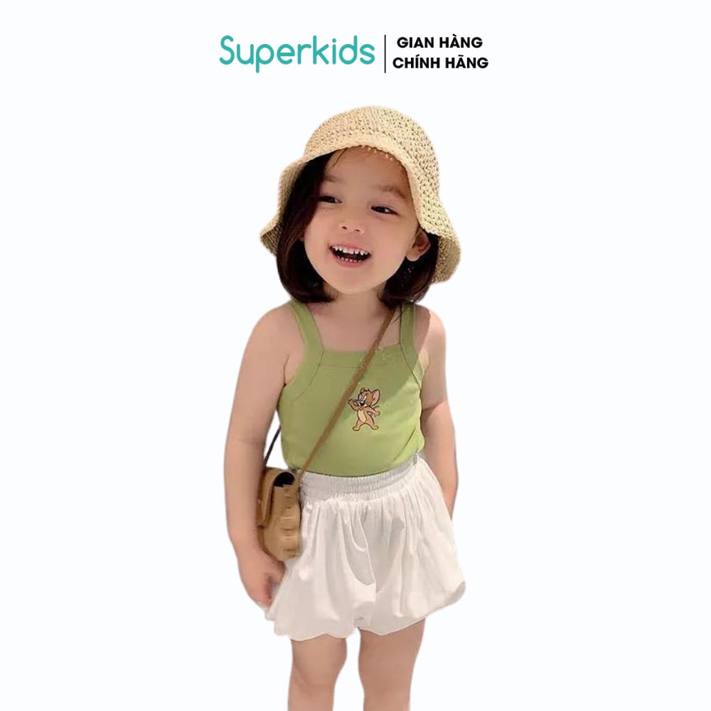 Áo 2 dây chuột Jerry nhiều màu cho bé 8-18kg QATE707