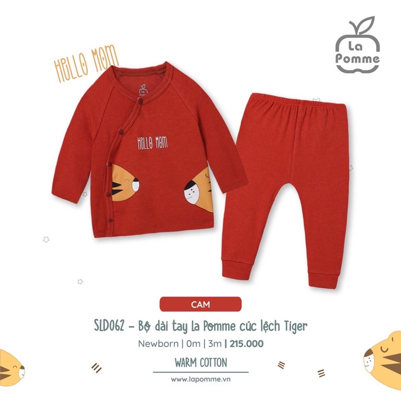 Lapome - Bộ dài tay cúc lệch Tiger SLD062