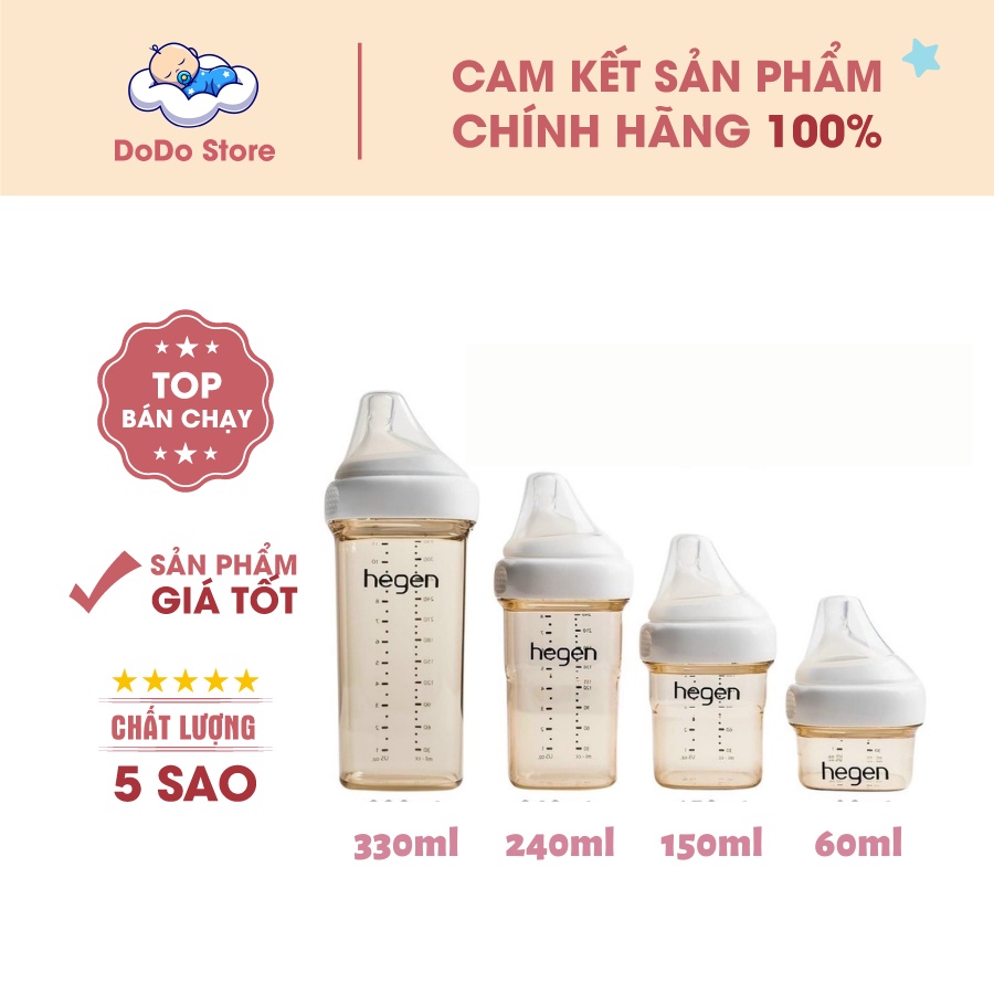 Bình Sữa Hegen ppsu 150ml/240ml/330ml