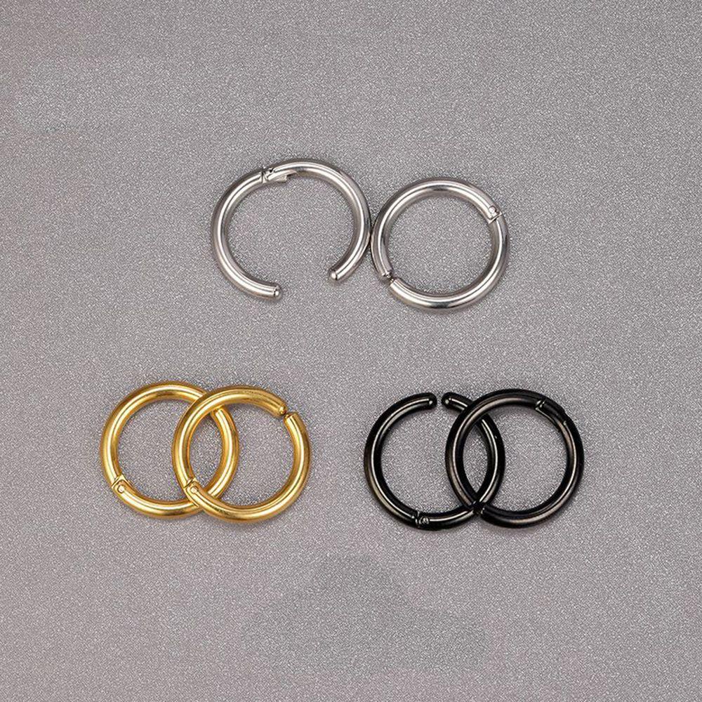 Khuyên Đeo Vành Tai Dạng Vòng Lủng Lẳng Phong Cách Unisex