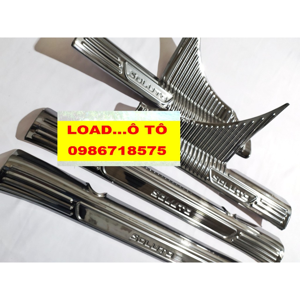 Ốp Bậc Cửa, Nẹp Bước Chân Trong KIA Soluto Chất Liệu Titan Cao Cấp