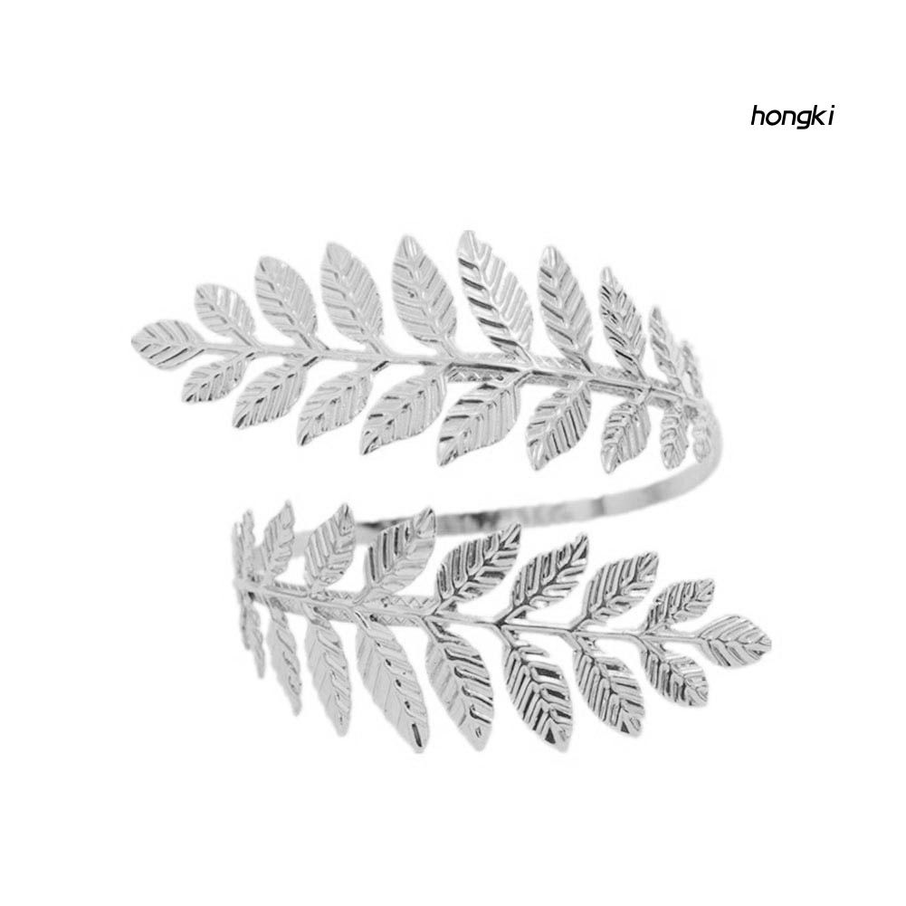 Vòng tay thiết kế hình lá dạng hở thanh lịch ngọt ngào