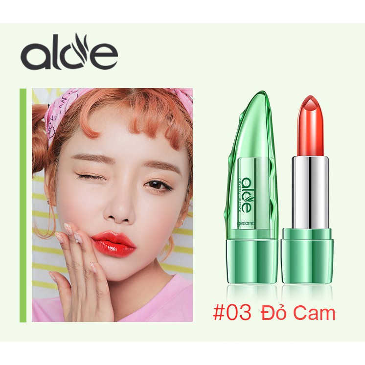 Thỏi Son Gió AloE Cao Cấp + ( quà tặng bút chì kẻ mày)