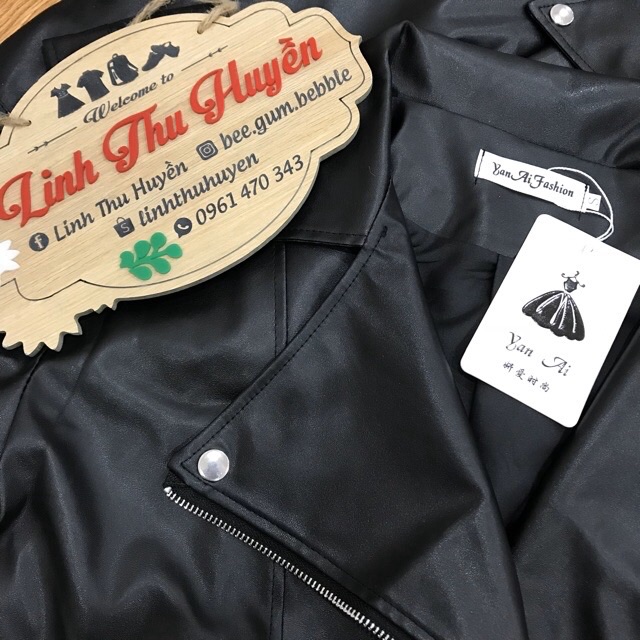 Áo khoác da nam nữ dáng rộng thời trang thu đông 💯