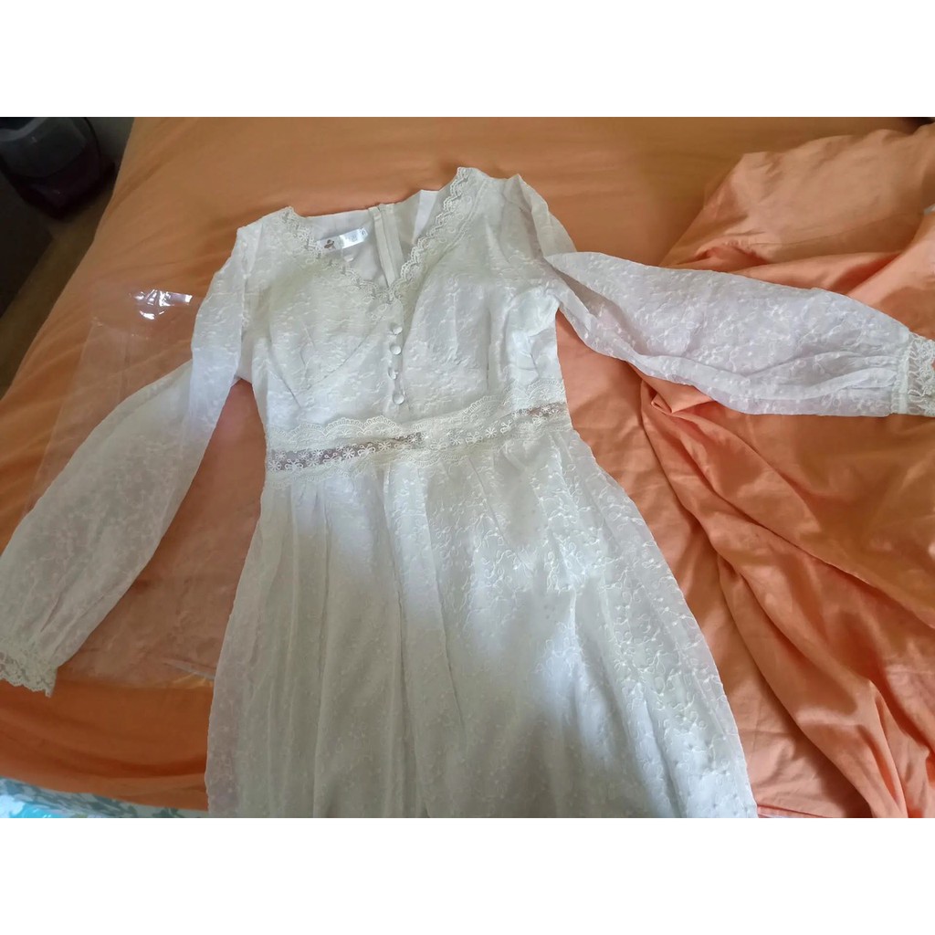 [Mã FATHANG5 giảm 10K đơn 50K] [HÀNG QCCC] - Váy ulzzang tiểu thư tay dài vintage - K05 - jannahouse | BigBuy360 - bigbuy360.vn