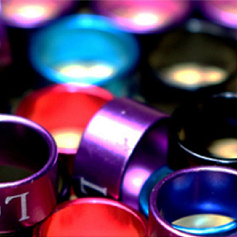 Vòng Đeo Chân Chim Bồ Câu 5mm Bằng Hợp Kim Nhôm