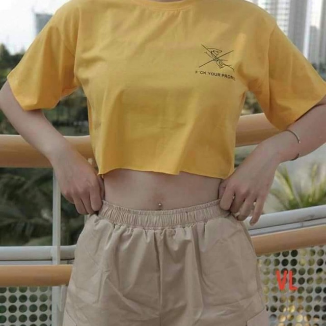 Áo croptop Your chữ ngực BLA0719