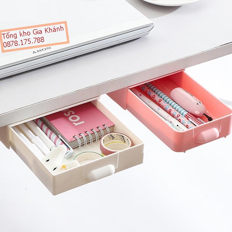 Ngăn Kéo Mini Dán Bàn, Hộp Ngăn Kéo Dưới Bàn Đa Năng TN4101