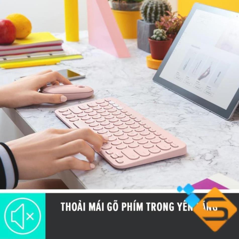 [Mã 99ELSALE hoàn 7% đơn 300K] Bàn phím Bluetooth Logitech K380 Multi-Device - Kết nối Bluetooth cùng lúc 3 thiết bị