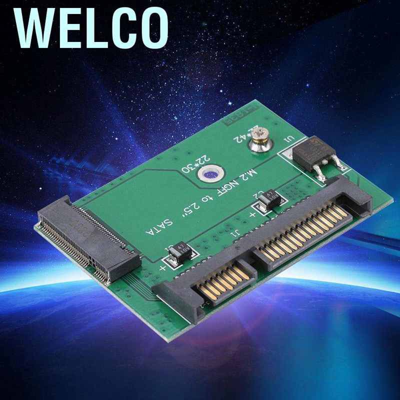 Ổ Cắm Chuyển Đổi Welco M.2 Ngff B 2242 Ssd Sang 2.5inch Sata 3