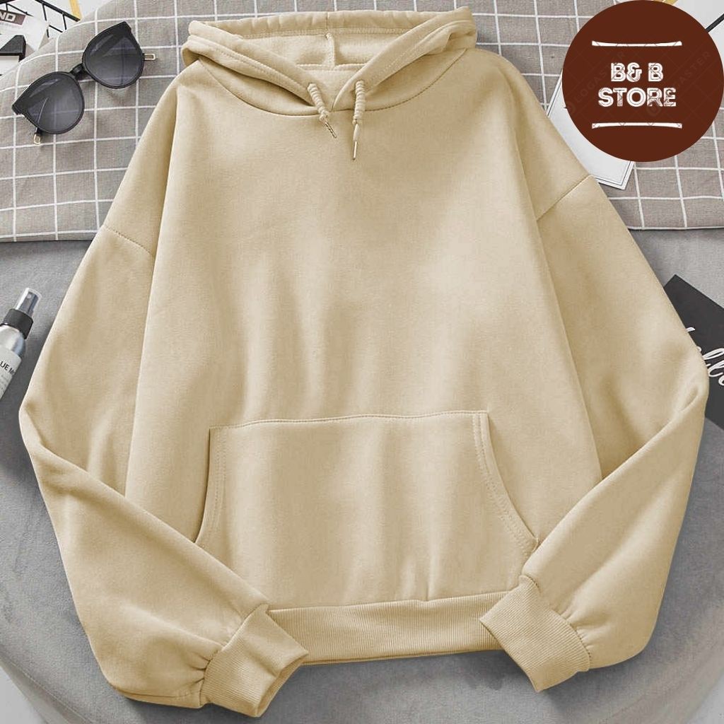 [ FREE_SHIP ] ÁO KHOÁC HOODIE NỈ UNISEX MÀU TRƠN CÓ NÓN ÁO KHOÁC NỈ FORM RỘNG NAM NỮ NHIỀU MÀU