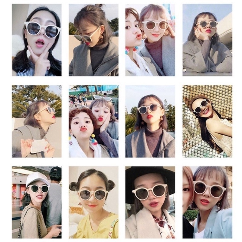 (KIQI-FASHION) COD Kính Mát Mắt Mèo Chống Tia UV Thời Trang Cho Nam Và Nữ Sự Bảo Vệ