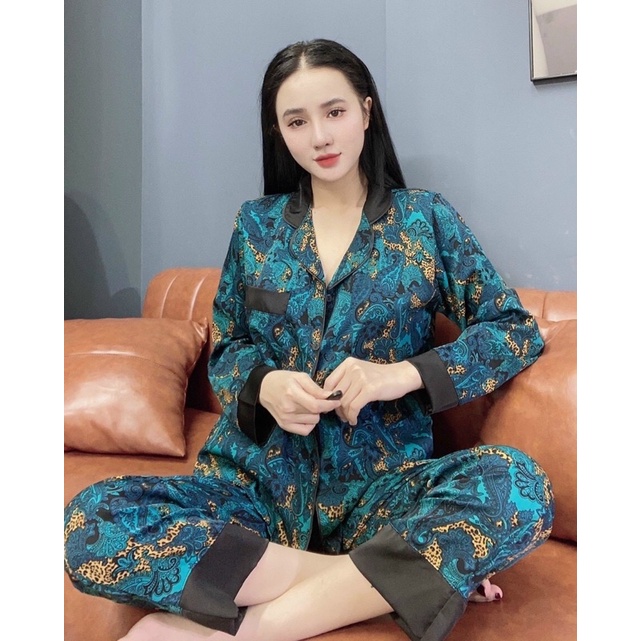 ĐỒ BỘ TAY DÀI QUẦN DÀI LỤA MAI NGÔ CAO CẤP