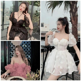 Váy xòe cánh tiên nút bọc - Đầm xòe nút bọc tafta capnhatxuhuong