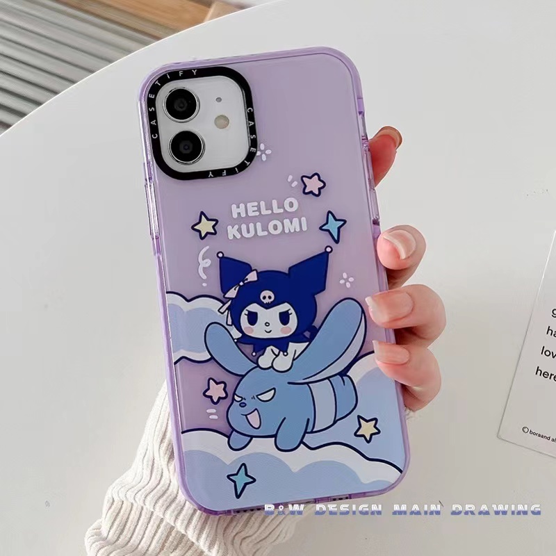 Ốp Điện Thoại Silicon Mềm Trong Suốt Chống Sốc In Hình Sanrio Cho iPhone 14 13 12 11 Pro MAX X XS MAX XR 6 6s 7 8 Plus