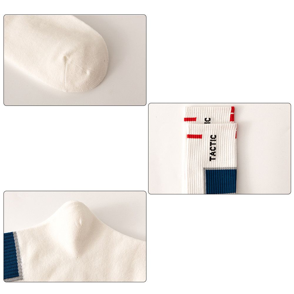 Vớ cotton cổ cao thoáng khí in họa tiết vui nhộn thời trang thu đông cho nam