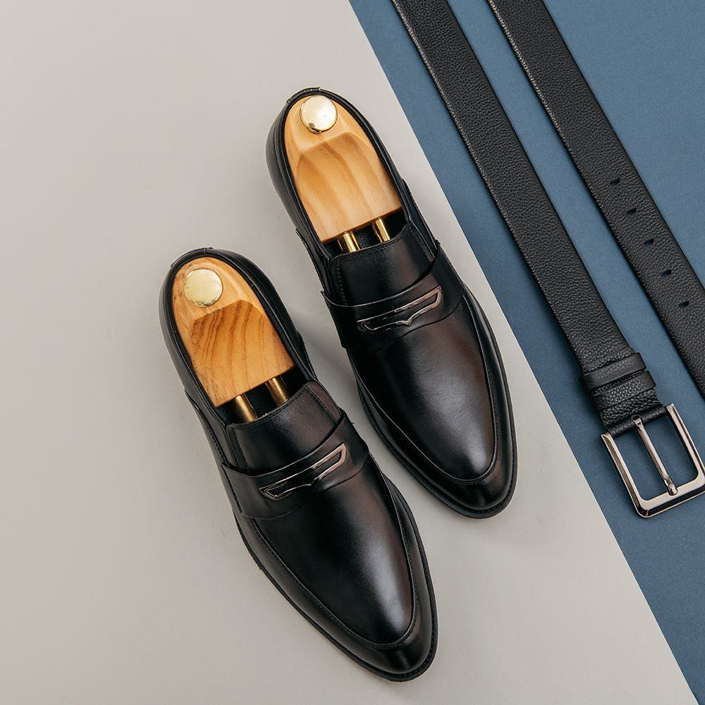 Giày độn nam hàng hiệu Tâm Anh cao cấp kiểu dáng quai da ngang SIÊU ĐẸP mã GCTATC1566-D