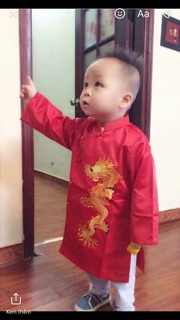 Áo dài bé trai