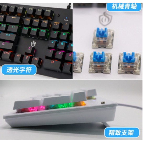 Bộ 10 Nút Switch blue có chân cho bàn phím cơ -Nút thay thế phím cơ chuẩn