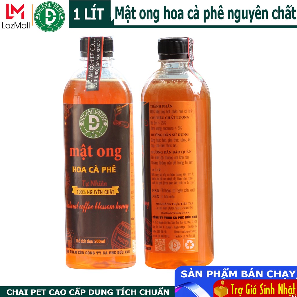 GIÁ Sỉ 10 Lít Mật ong Hoa cà phê Nguyên chất - Mật ong thật giá trị thật - sản phẩm của công ty cà phê Đức Anh