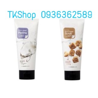 Tẩy da chết The FaceShop ( Ngọc trai, Mật ong đường đen) 120ml - Hàn Quốc.