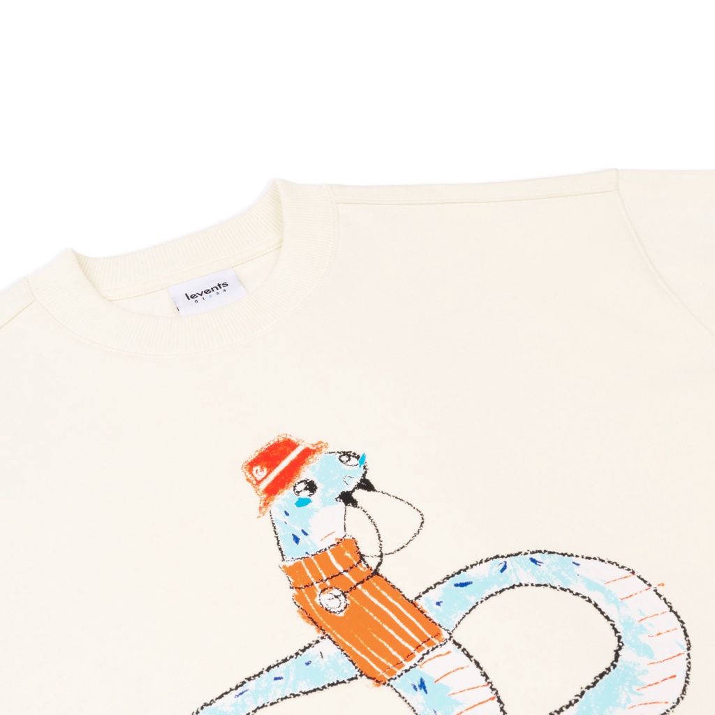 Áo Sweater Levents "My Animals" Series Snake/ Cream