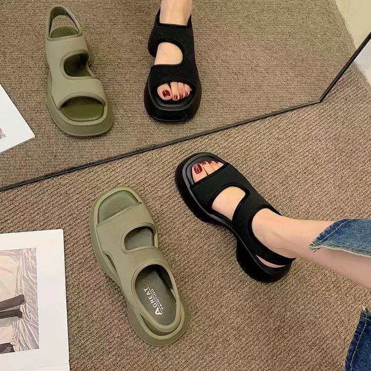 Xăng đan Đế Xuồng Hở Ngón Thời Trang Thể Thao Dành Cho Nữ