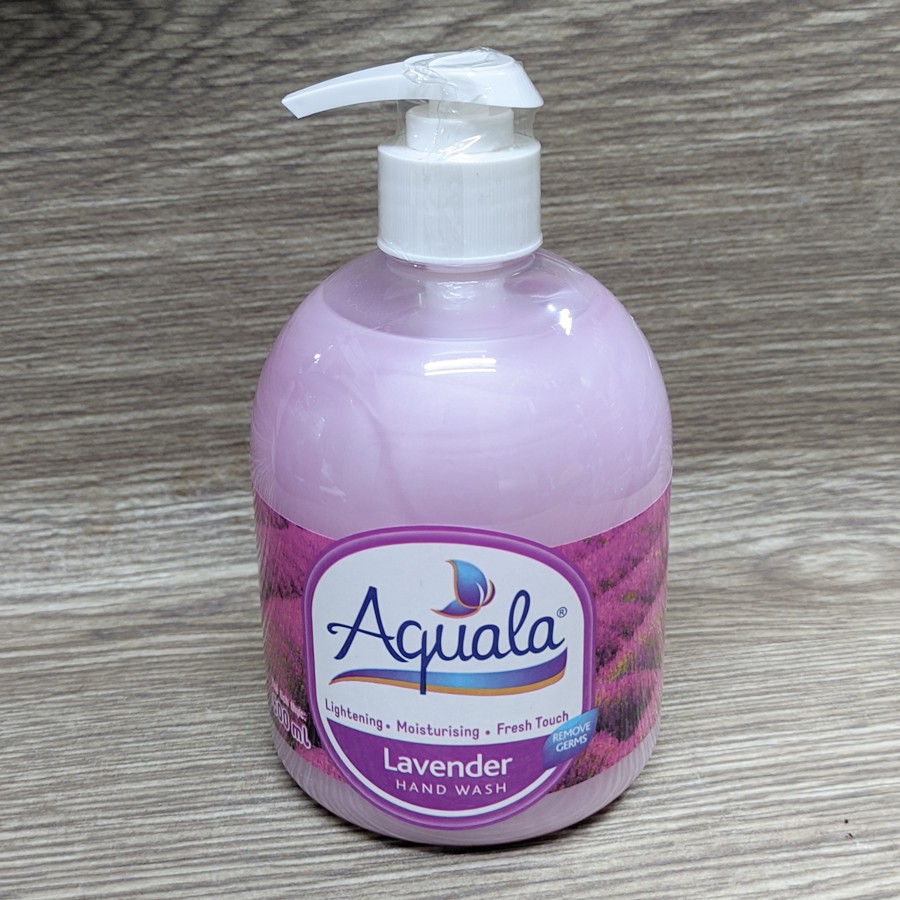 Sửa rửa tay Aquala chai 500ml, Có nhiều mùi, Sạch tay kháng khuẩn
