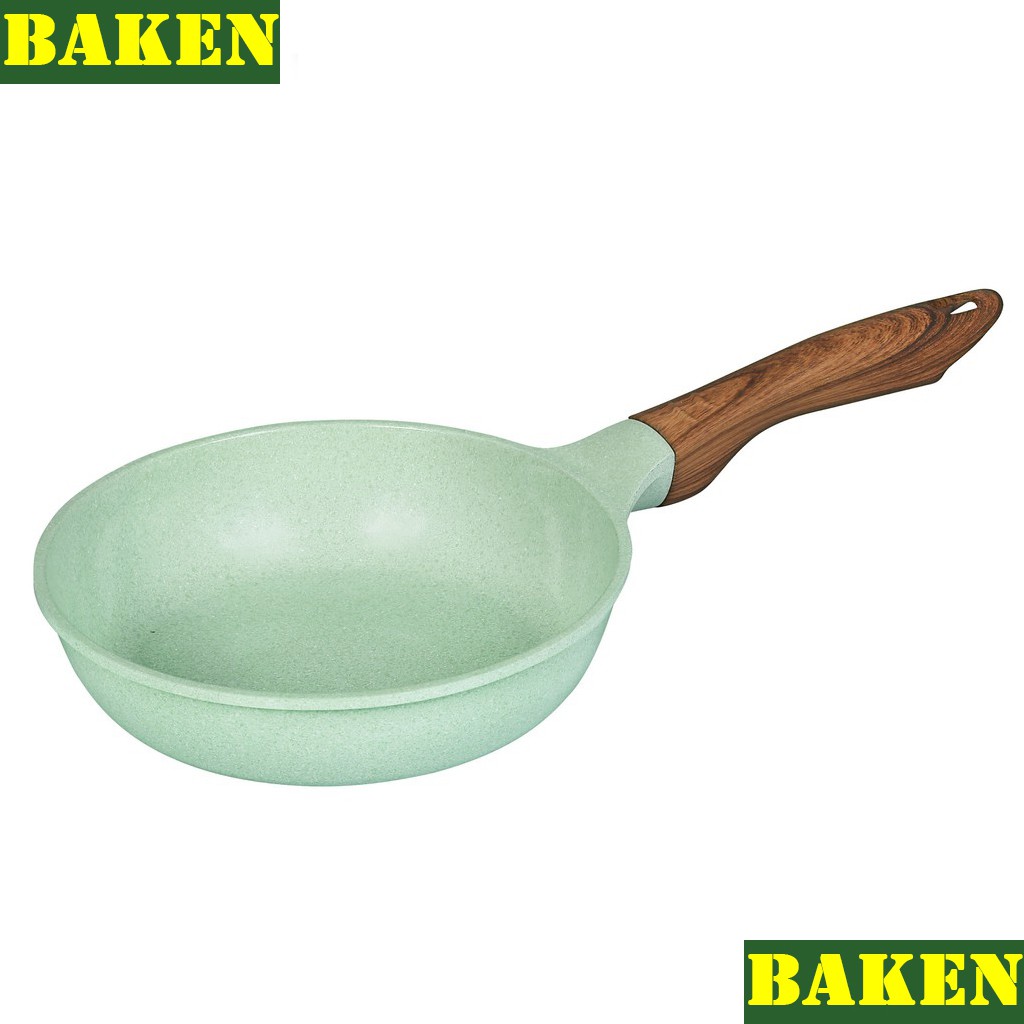 Chảo Đúc Vân Đá 7 Lớp Ceramic GREENCOOK GCP06 - Chảo Chống Dính Đáy Từ Dùng Chiên Xào Rán - BAKEN