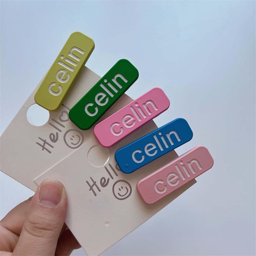 Kẹp Tóc Mái Vịt Hình Chữ CELI Màu Sắc Ngọt Ngào Xinh Xắn Cho Nữ