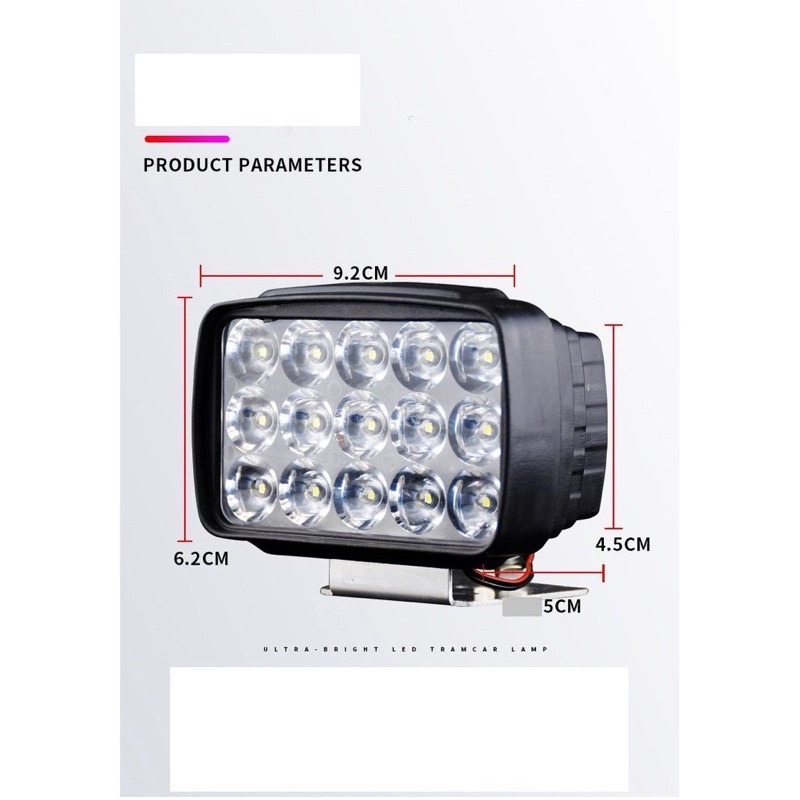 pha led trợ sáng xe điện 15 bóng