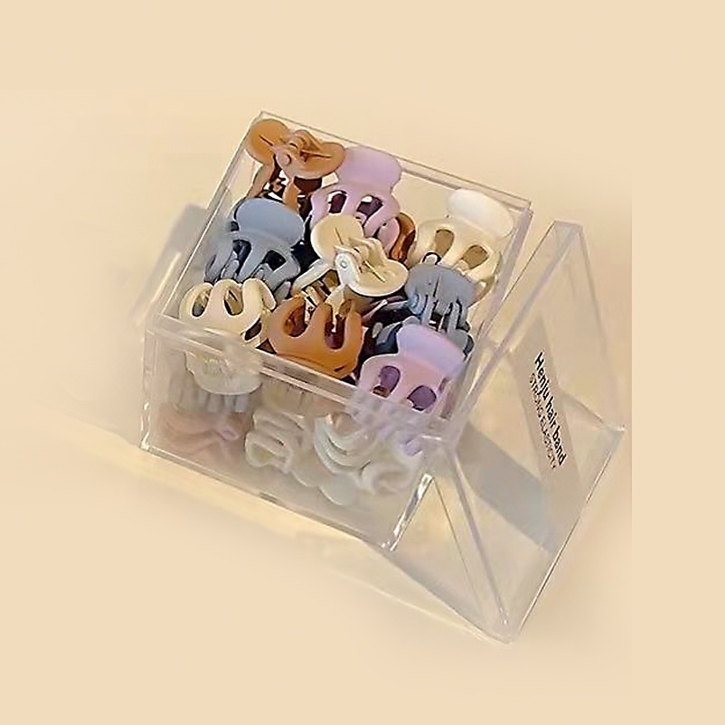 Set 8  Kẹp Tóc Màu Trơn Đáng Yêu Xinh Xắn Phong Cách Hàn Quốc Cho Các Bạn Nữ