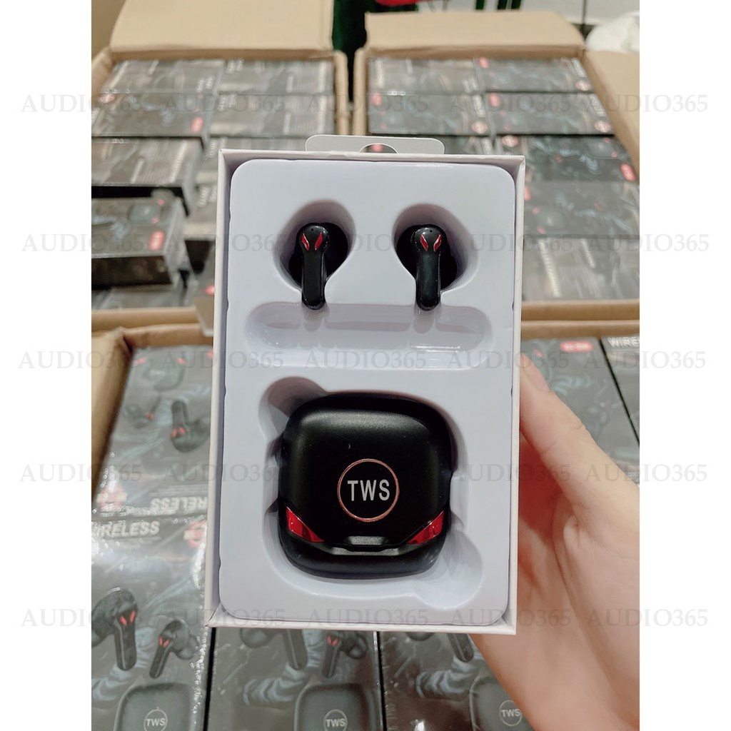 Tai nghe bluetooth gaming Audio365 HQ-10 5.0 TWS, Bass mạnh mẽ, độ trễ thấp, Pin trâu - tương thích mọi thiết bị