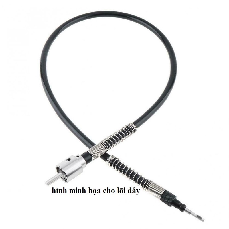 Dây truyền động máy khoan, máy khoan mài thẳng 6mm màu đen