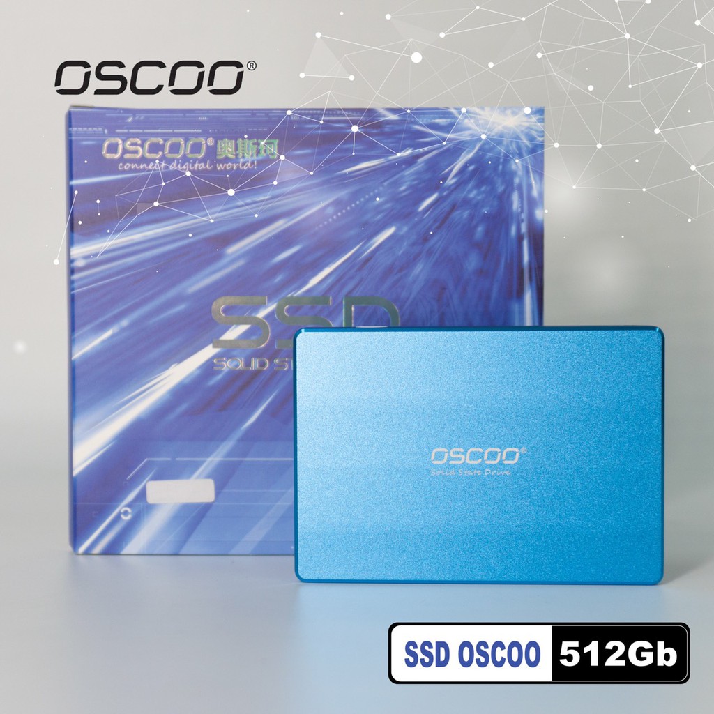 Ổ cứng SSD OSCOO 512GB SATA III 2.5 inch - đọc 550MB/s / ghi 530MB/s (Blue)