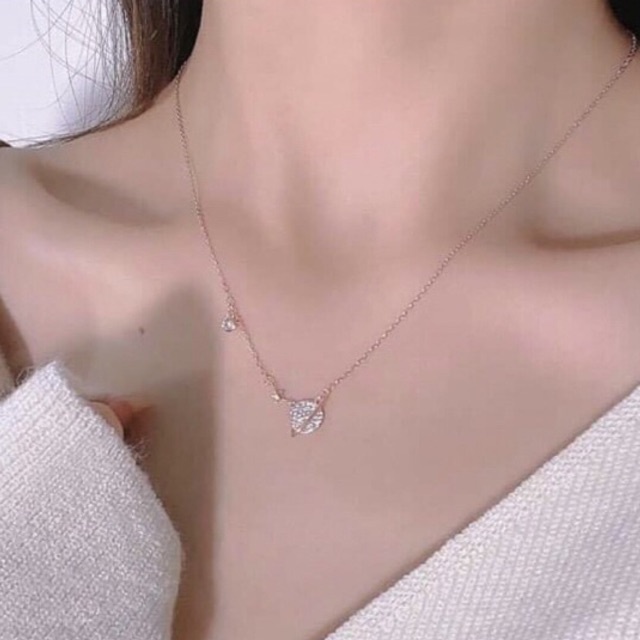 dây chuyền mặt tròn kiểu mới, dây chuyền nữ bạc chuẩn