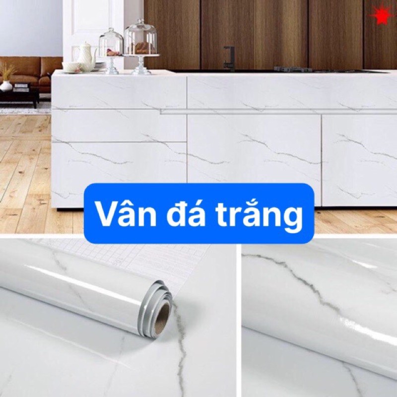 Giấy dán bếp , Giấy dán tường , sẵn keo vân đá TRÁNG NHÔM , Chịu nhiệt rộng 60cm cuộn 5m