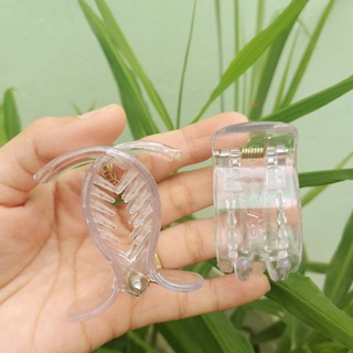 Kẹp tóc 5 răng tròn trong suốt