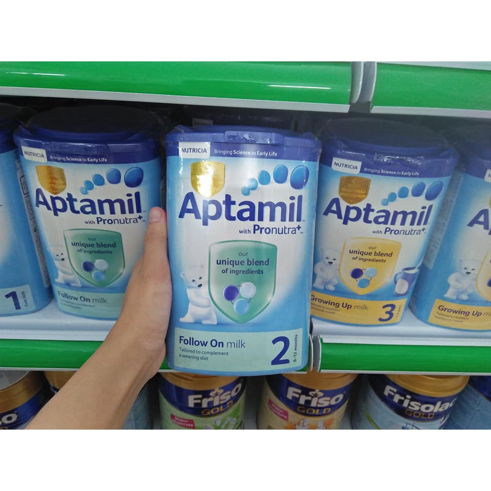 [Mã SKAMLTS7 giảm 10% đơn 150K] Sữa Aptamil Anh số 2 900g (6-12 tháng) Date 2021