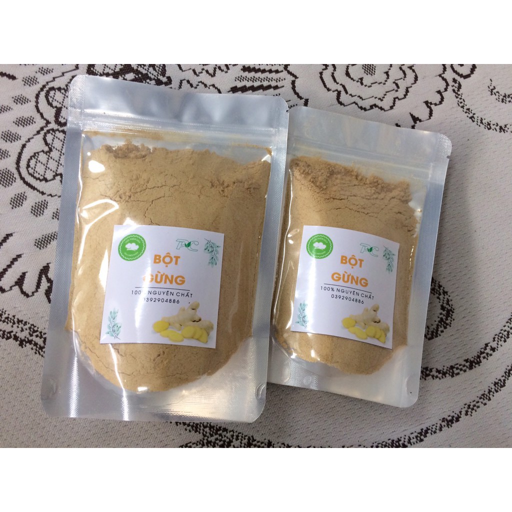 Bột gừng nguyên chất dùng nấu ăn, tắm bé (50gram-100gram-200gram)