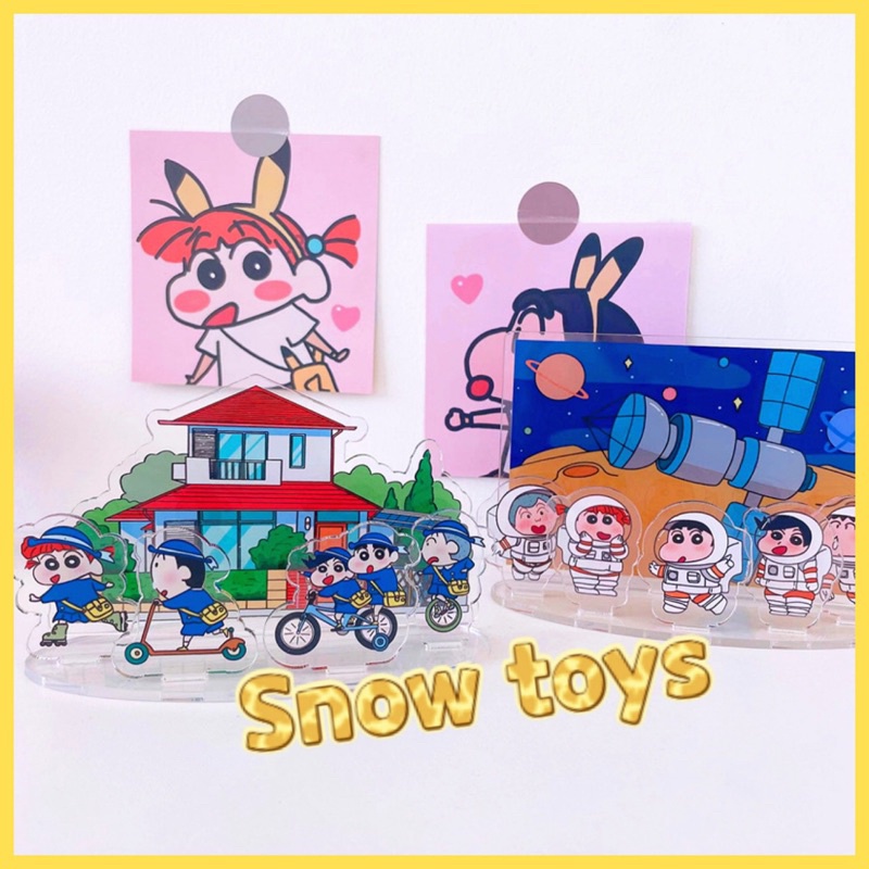 Mô Hình Tượng Standee Acrylic Mica Shin cậu bé bút chì - Nohara Shinnosuke Kazama Toru Sakurada Nene Sato Masao Bo