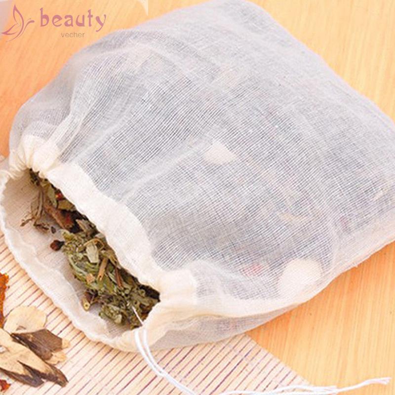 Practical 8*10cm Non-toxic Tasteless Kitchen 10pcs Separate Spice Safe Kit Set Home Straining Tea Cooking Filter Bag