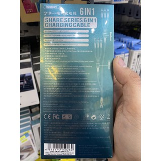 Cáp sạc 6 đầu Remax RC-153